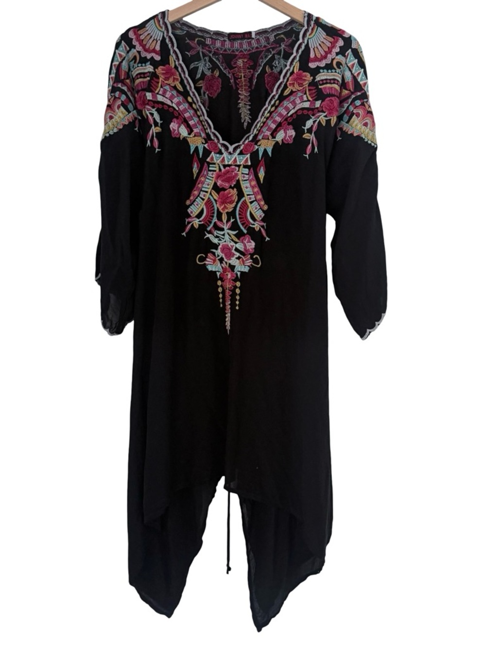 Johnny Was Embroidered Tunic Sz L
